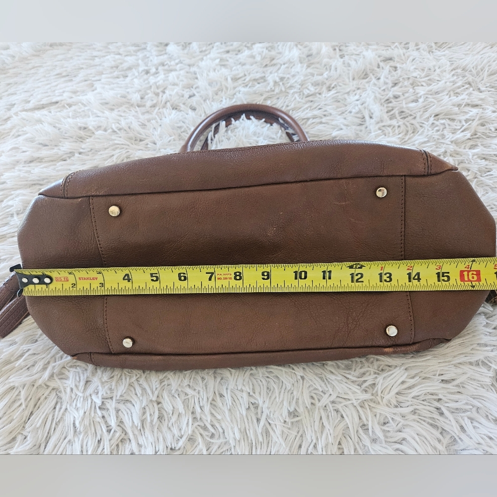 ☆ SOLD ☆ Kate Spade NY Berkshire Road Stevie Stratford Satchel Brown Leather - Picture 14 of 16